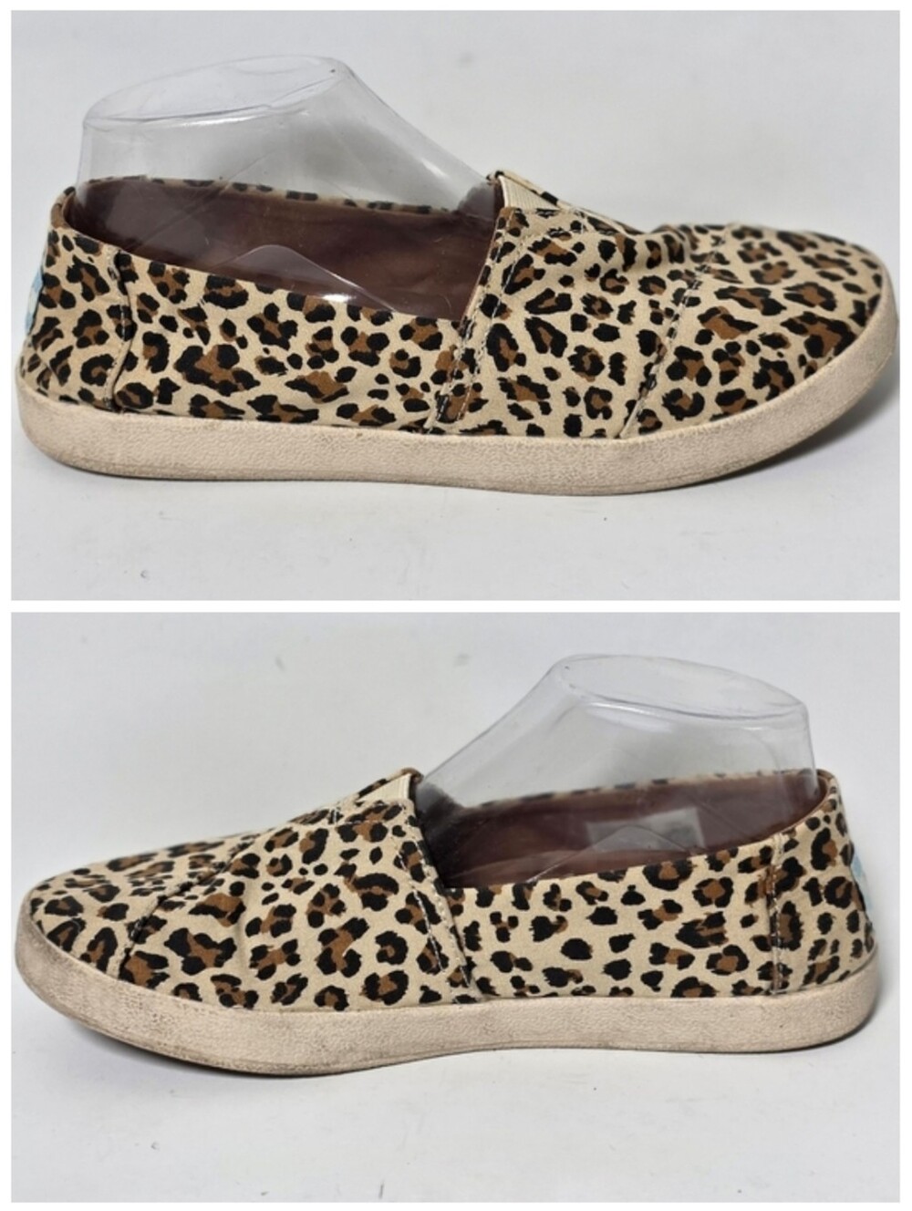 Toms Avalon Slip Ons Burch Leopard Print Women's Size 7.5